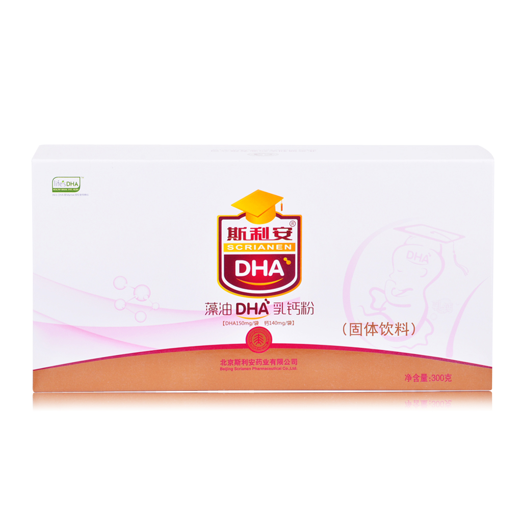 斯利安 藻油DHA乳钙粉 5g*60袋/盒